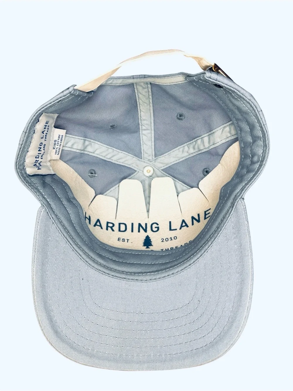 Harding Lane New England Kids Light Blue Embroidered Baseball Hat NWT